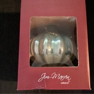 Jim Marvin Metallic Blue Ornament